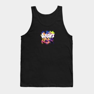 Groovy Text Saint Tank Top